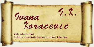 Ivana Koraćević vizit kartica